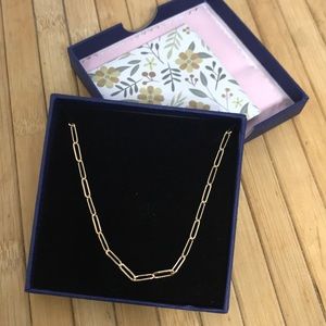 Paper clip style necklace 16 to 18 inches
